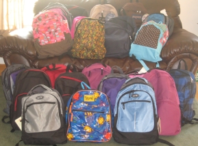 Backpacks packed